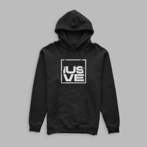 Felpa con cappuccio nera IUSVE merchandisign