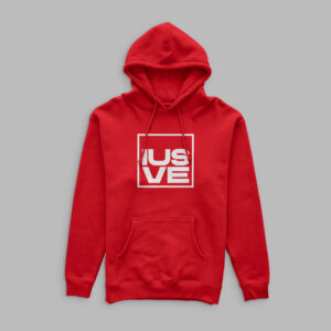 Felpa con cappuccio rossa IUSVE merchandisign