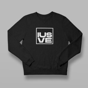 Felpa girocollo nera IUSVE merchandisign
