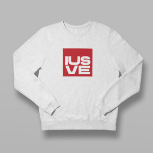 Felpa girocollo bianca IUSVE merchandisign