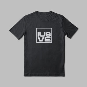 T-shirt nera - organic cotton IUSVE merchandisign