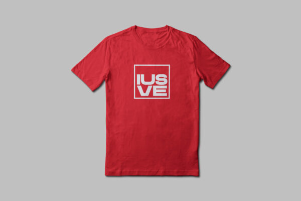 T-shirt rossa - organic cotton IUSVE merchandisign